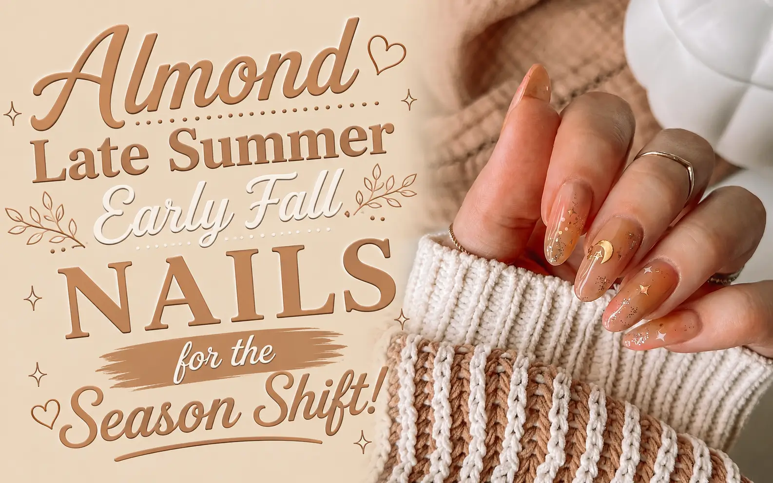 Almond Late Summer Early Fall Nails