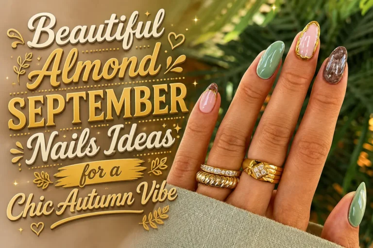 Almond September Nails
