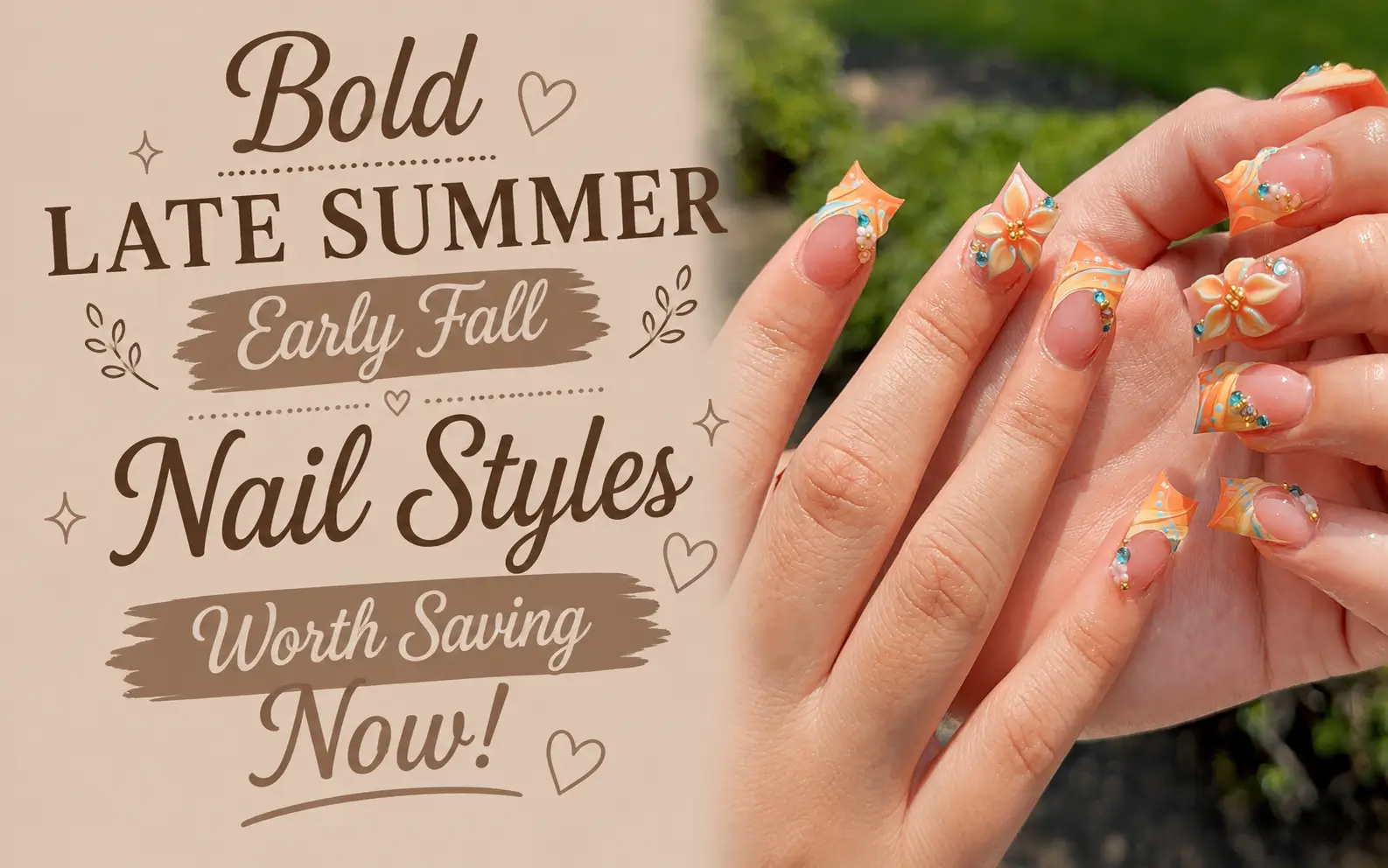 Bold Late Summer Early Fall Nails