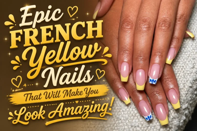 French Yellow Nails