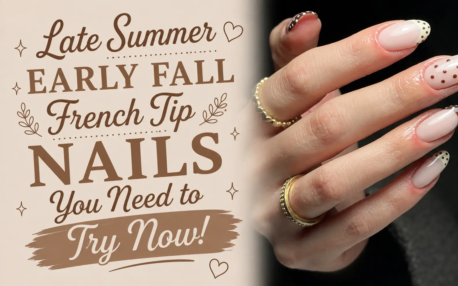 Late Summer Early Fall French Tip Nails