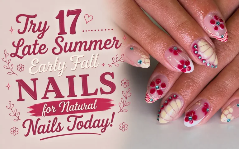 Late Summer Early Fall Nails for Natural Nails