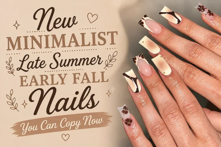 Minimalist Late Summer Early Fall Nails