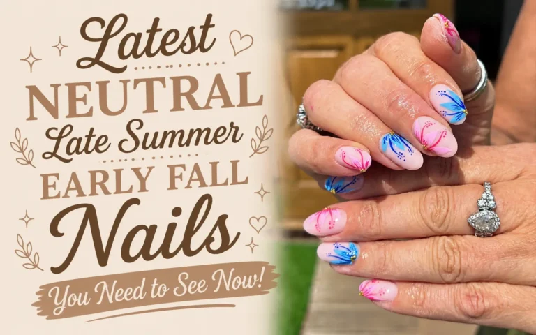 Neutral Late Summer Early Fall Nails