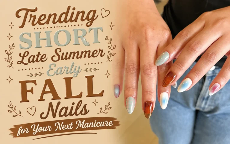 Short Late Summer Early Fall Nails