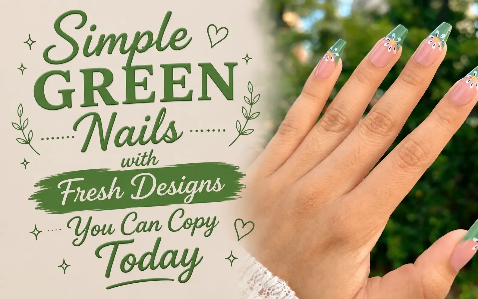Simple Green Nails