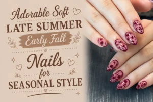 Soft Late Summer Early Fall Nails