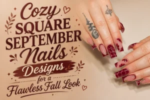 Square September Nails
