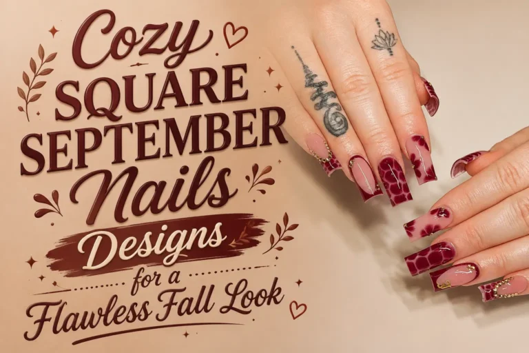 Square September Nails
