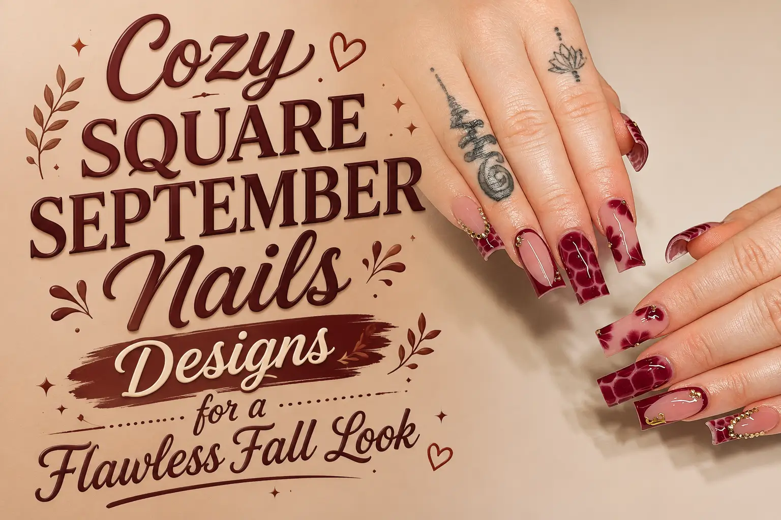 Square September Nails