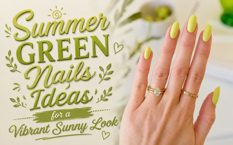 Summer Green Nails