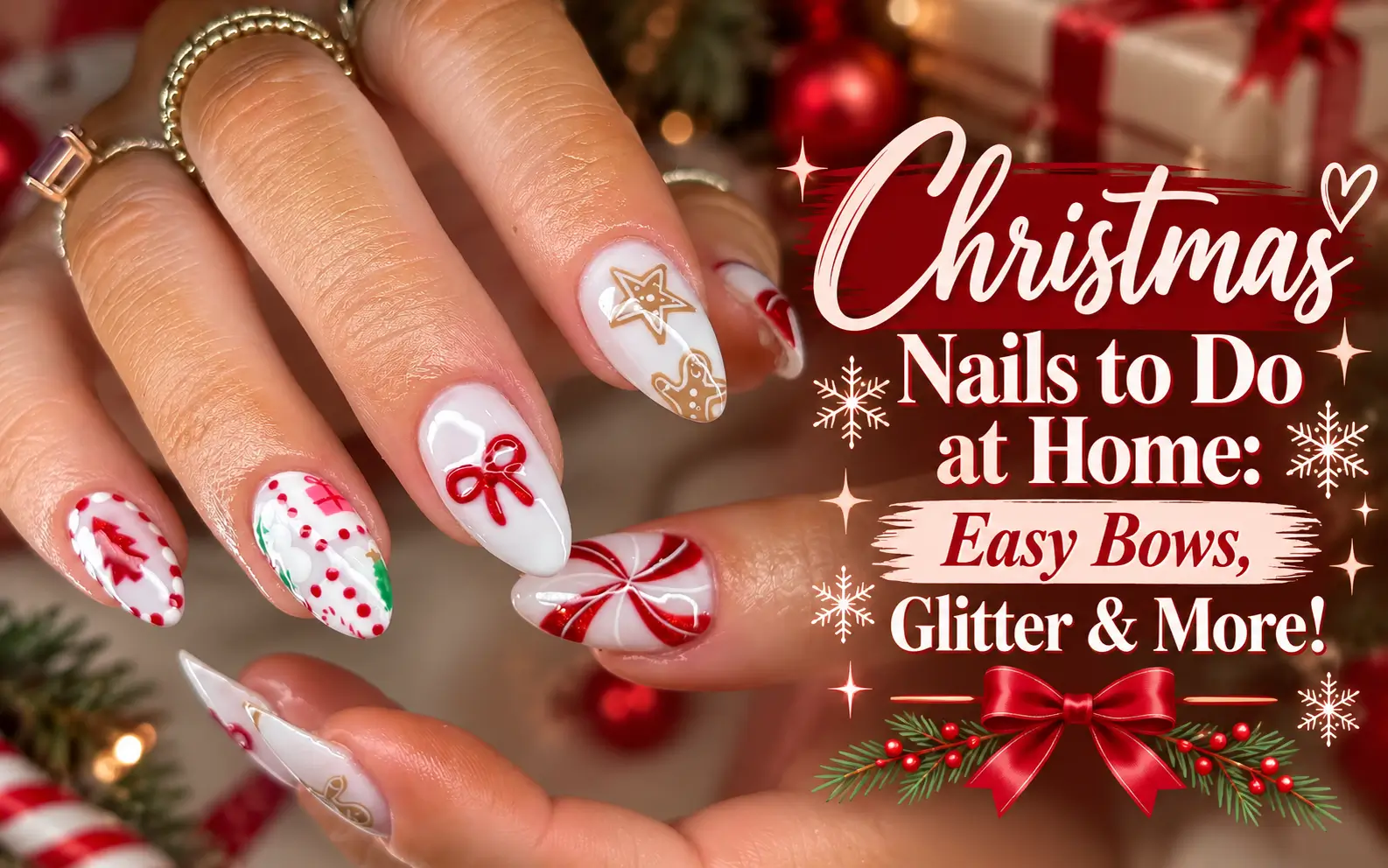 Christmas Nails You Can Do Without a Nail Salon