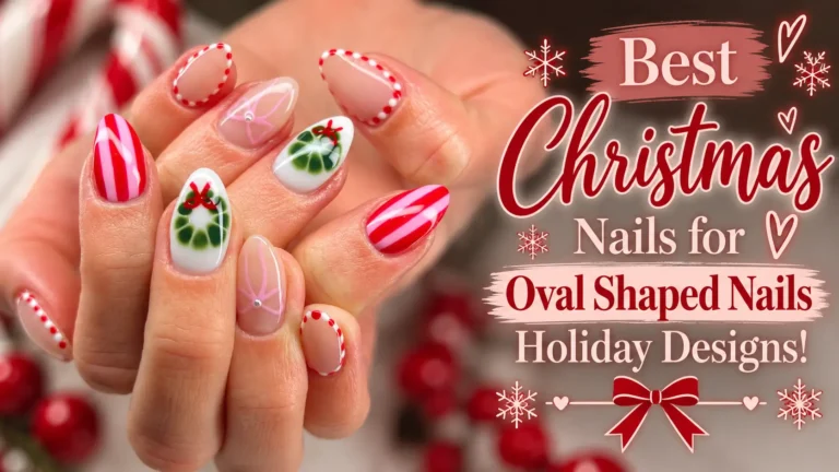 Christmas Nails for Oval Shaped Nails