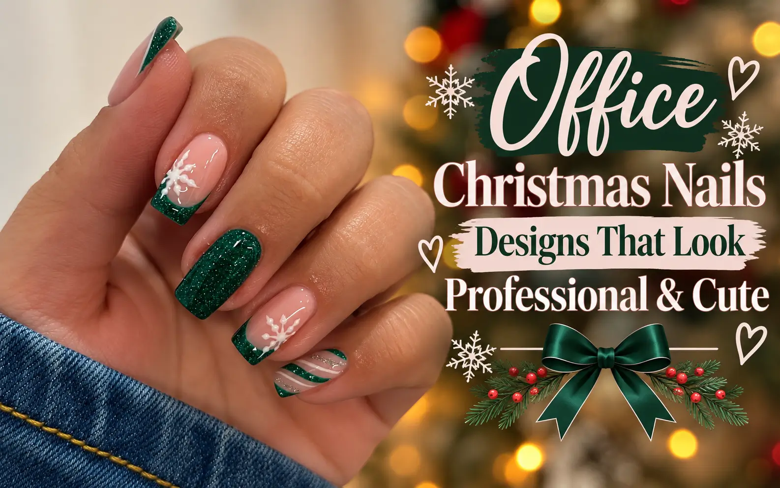 Christmas Nails for the Office
