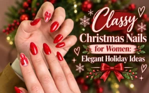 Classy Christmas Nails for Women