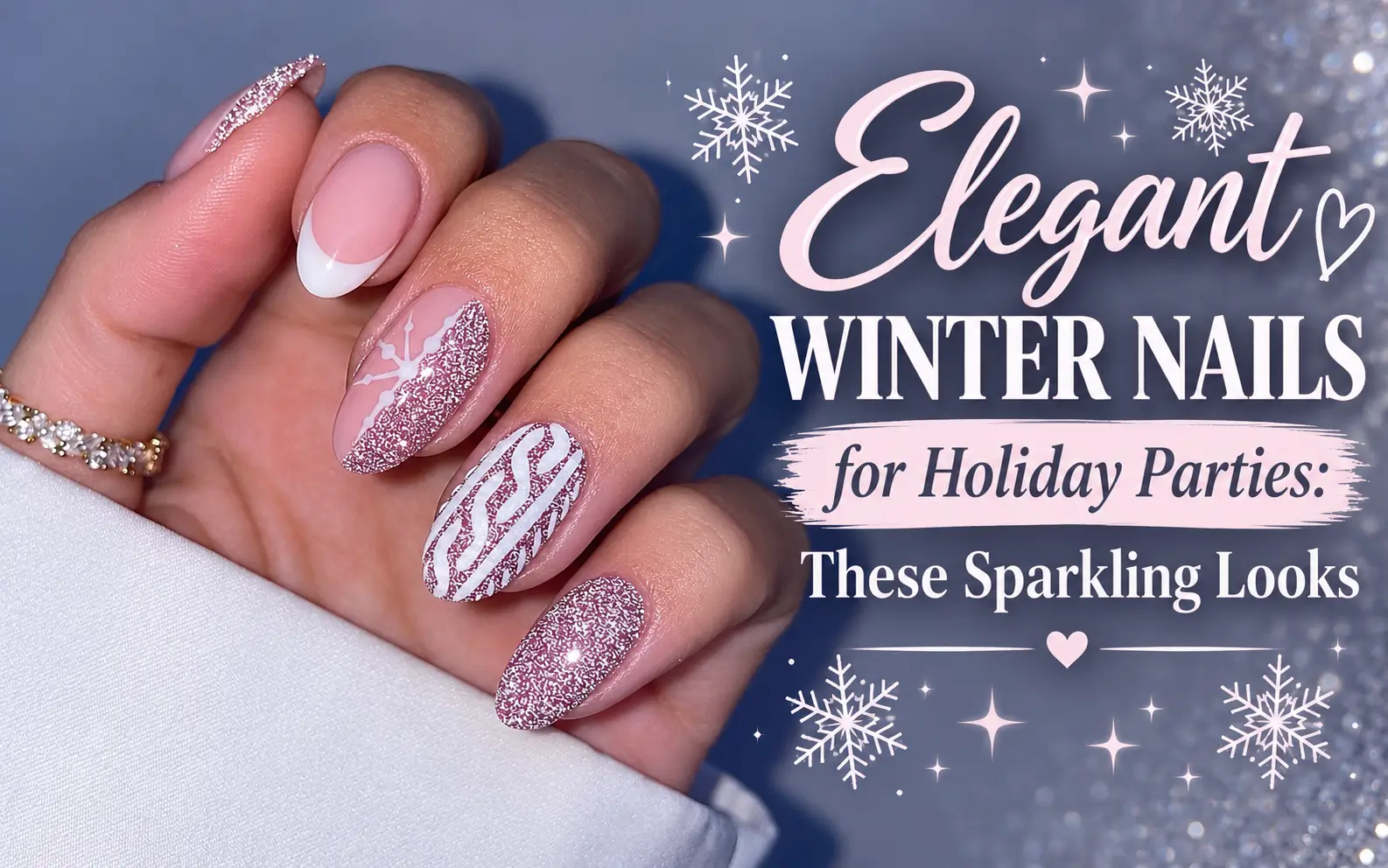 Elegant Winter Nails for Holiday Parties