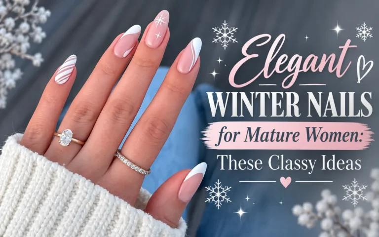 Elegant Winter Nails for Mature Women