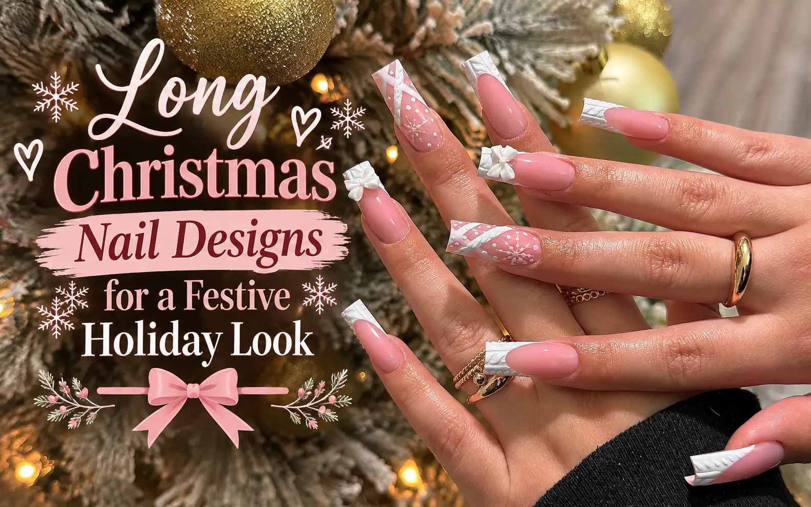 Long Christmas Nail Designs