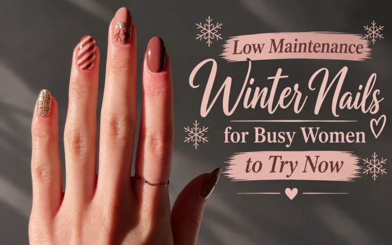 Low Maintenance Winter Nails for Busy Women