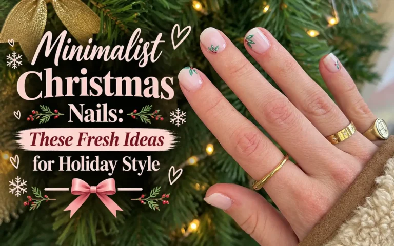 Minimalist Christmas Nails