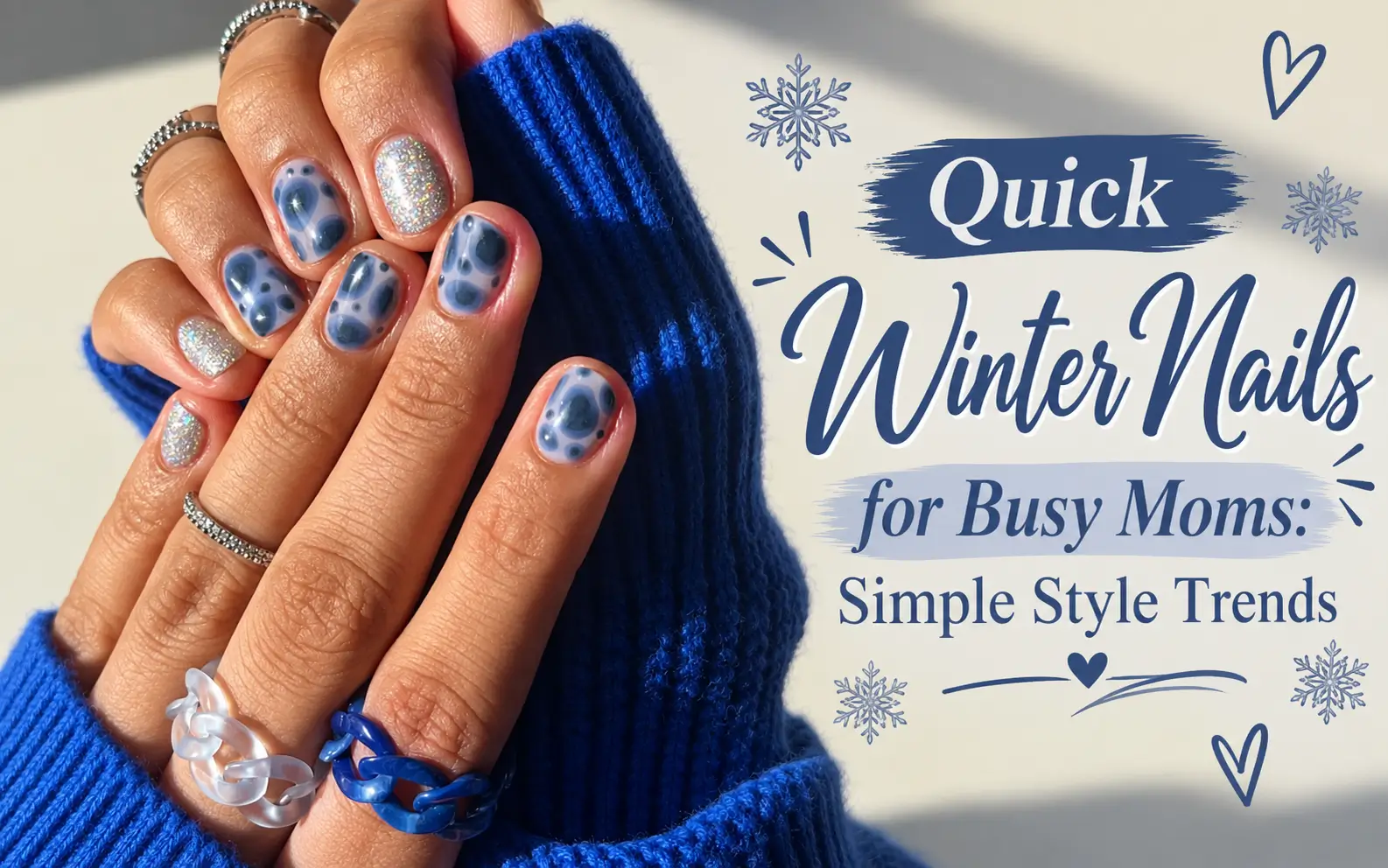Quick Winter Nails for Busy Moms