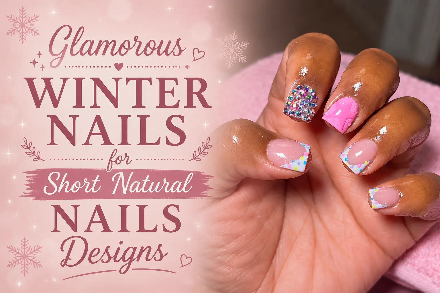 Winter Nails for Short Natural Nails