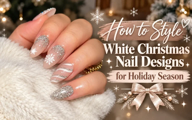 White Christmas Nail Designs